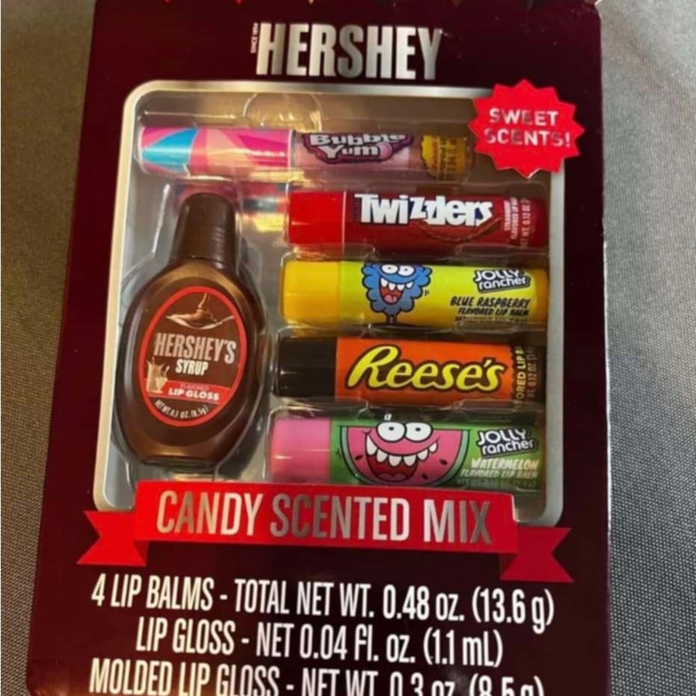 Hershey's Candy Scented Lip Balm & Gloss Set - Multicolor